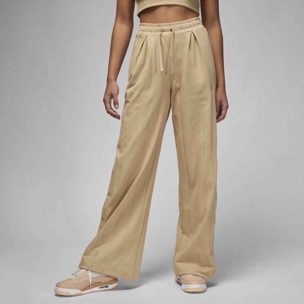 Jordan Wide-Leg Drawstring Pants With Button Detail Down The Side